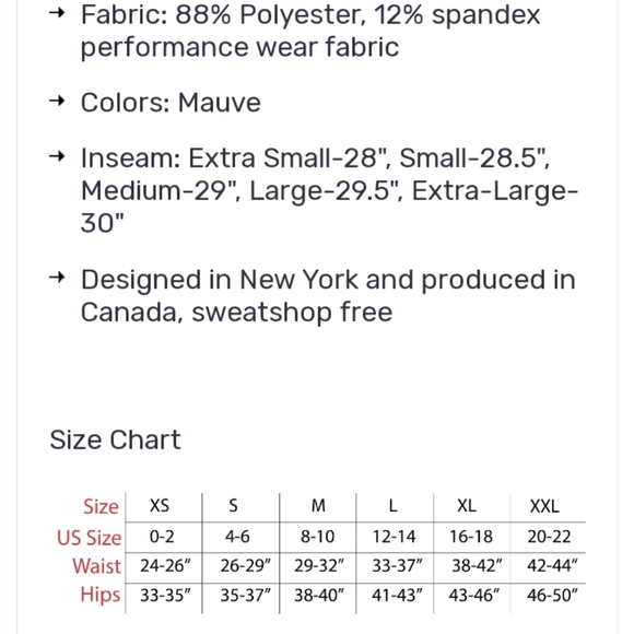 Mauve Kora Leggings Size Small - Picture 4 of 4